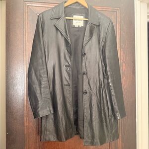 Andrew Marc Dark Leather Women's Jacket